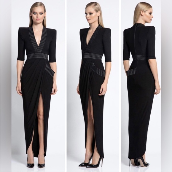 Revolve Zhivago Eye Of Horus Sheer Gown in Black Size 2 dress formal goth unique - Picture 16 of 16